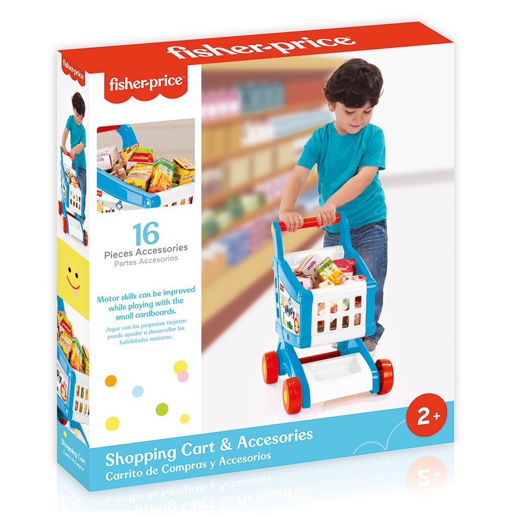 Dolu fisher price panier + accessoires blanc bleu rouge