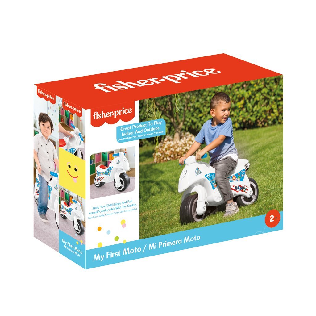 Dolu fisher price moteur en marche blanc bleu rouge