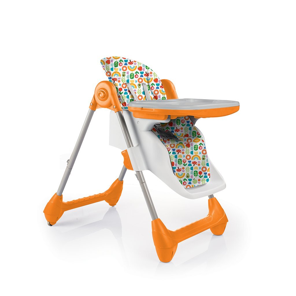 Dolu fisher price chaise haute de luxe 105x57x87 cm blanc orange