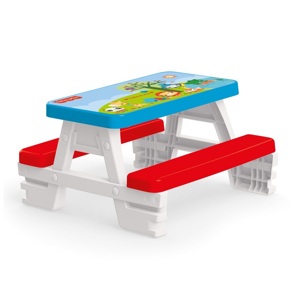 Table de pique-nique Dolu fisher price rouge blanc bleu
