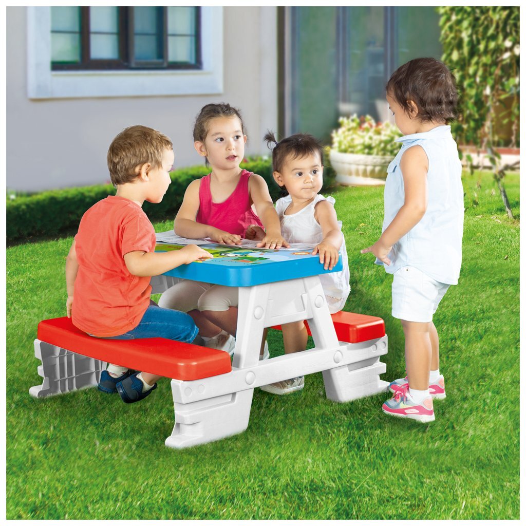 Table de pique-nique Dolu fisher price rouge blanc bleu