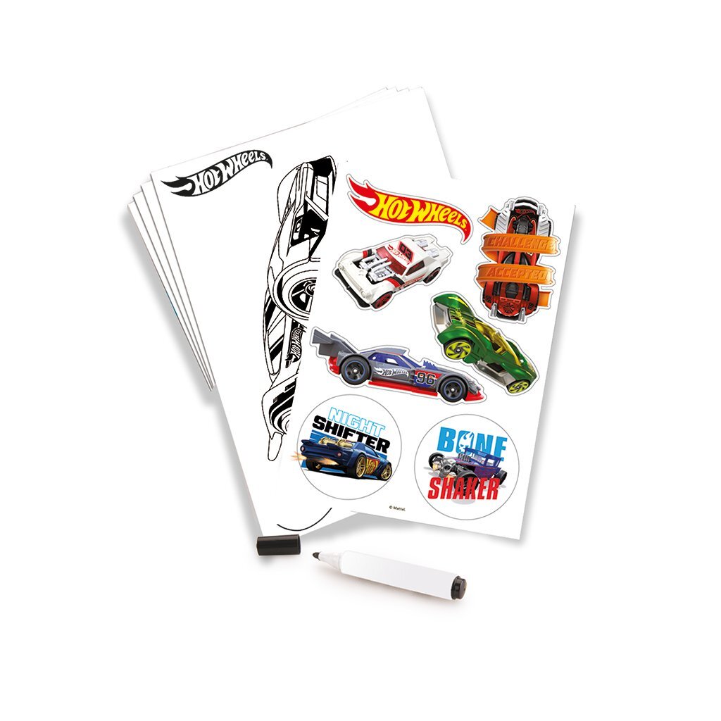 Planche à dessin Dolu Hot Wheels bleu orange