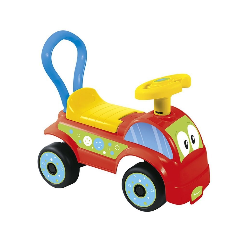 Dolu voiture de marche 37x21x47 cm jaune bleu rouge