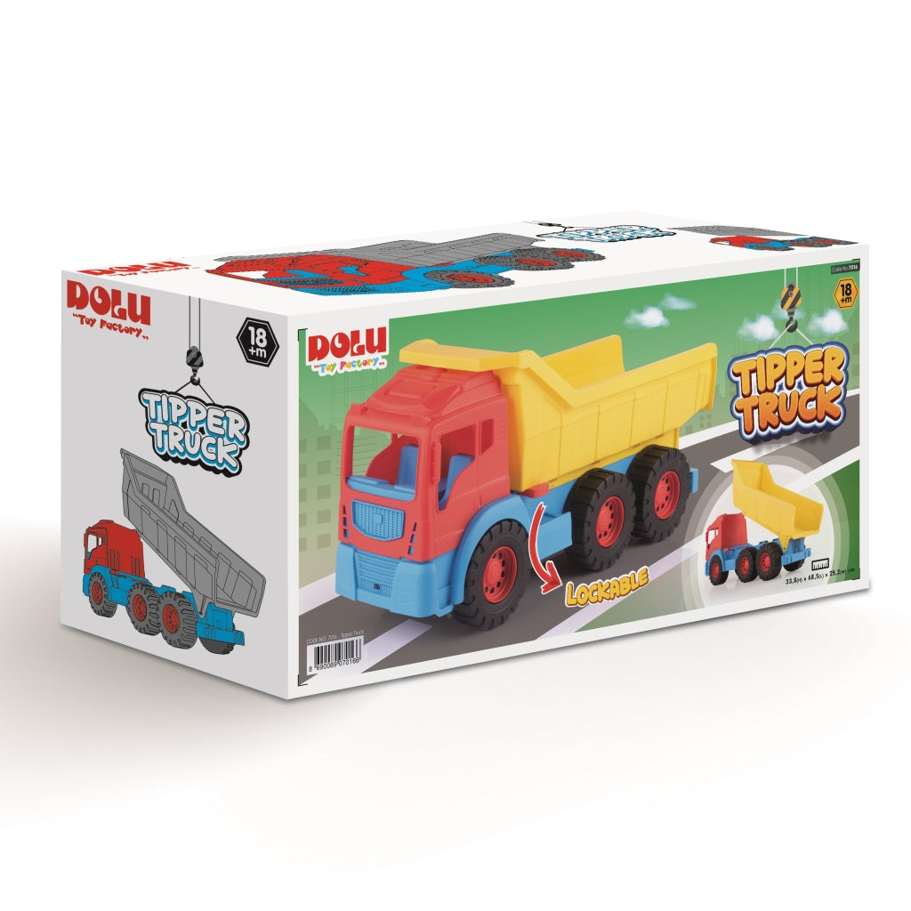 Dolu 7016 gros camion rouge jaune