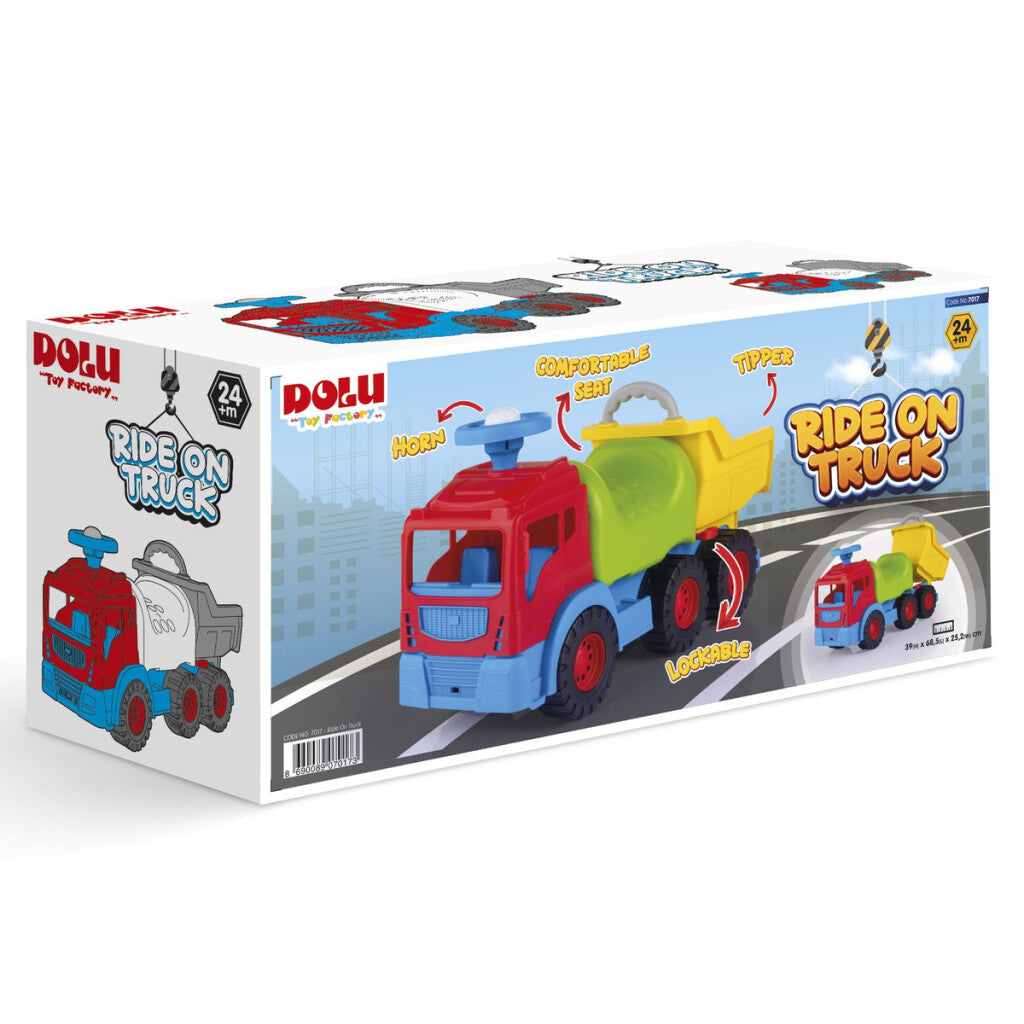 Dolu 7017 monte sur une voiture de marche de camion à benne basculante