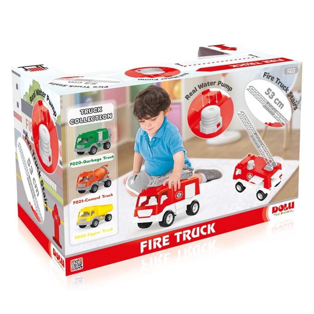 Camion de pompier Dolu rouge blanc