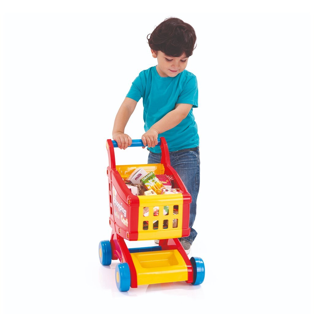 Chariot Dolu 50x31x43 cm rouge jaune bleu