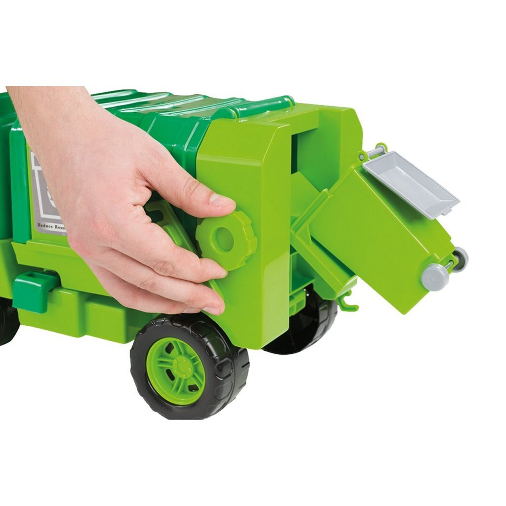 Camion poubelle Dolu 43 cm vert