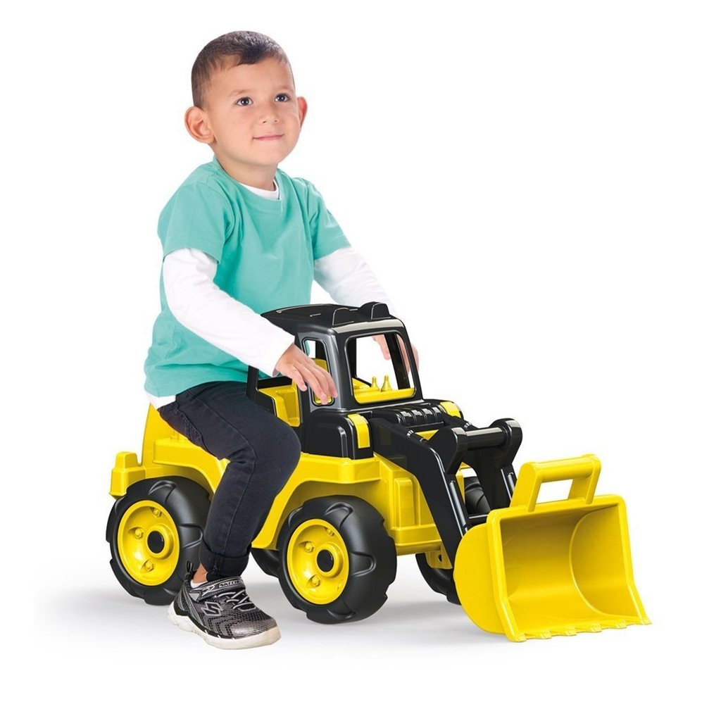 Dolu max power bulldozer voiture de marche 36x72x31 cm jaune noir