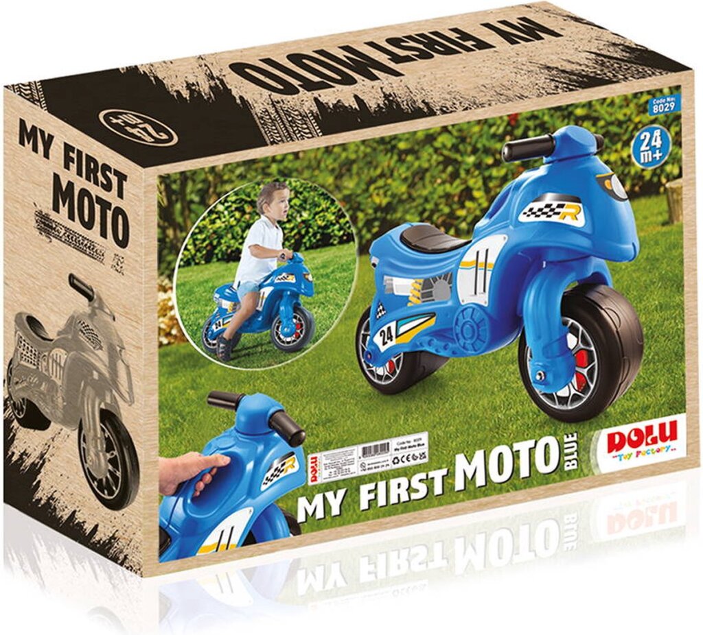 Dolu mon premier moteur de course bleu