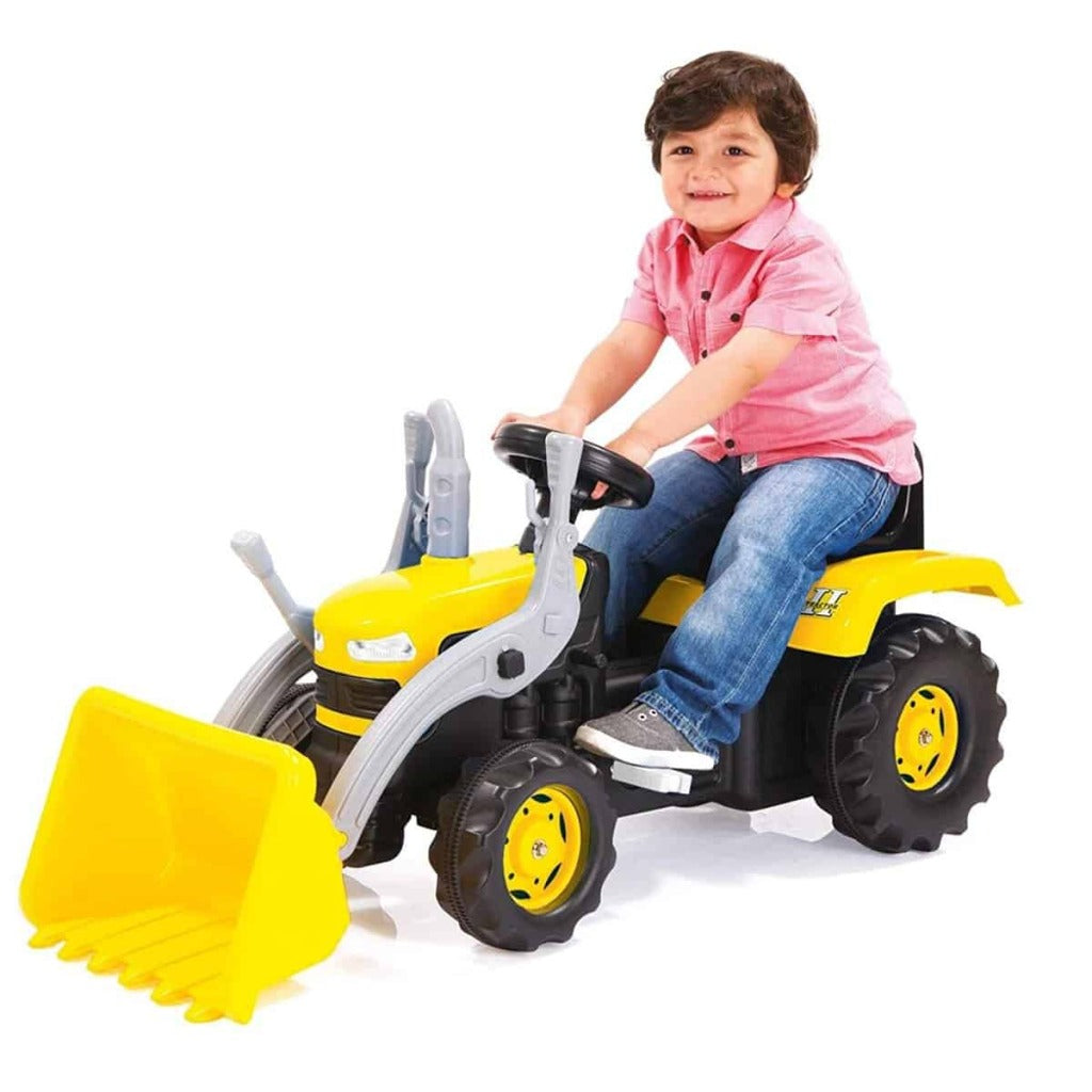 Dolu Loader Ride sur le tracteur