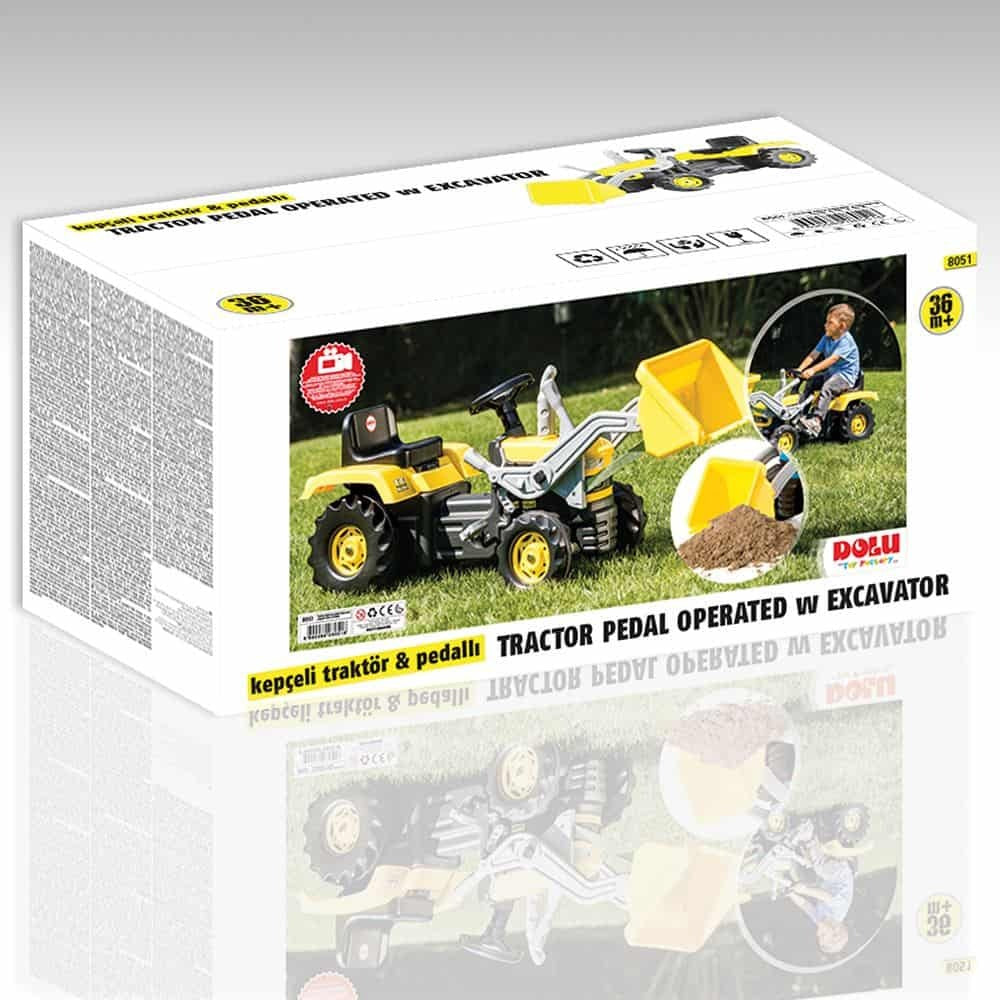 Dolu Loader Ride sur le tracteur