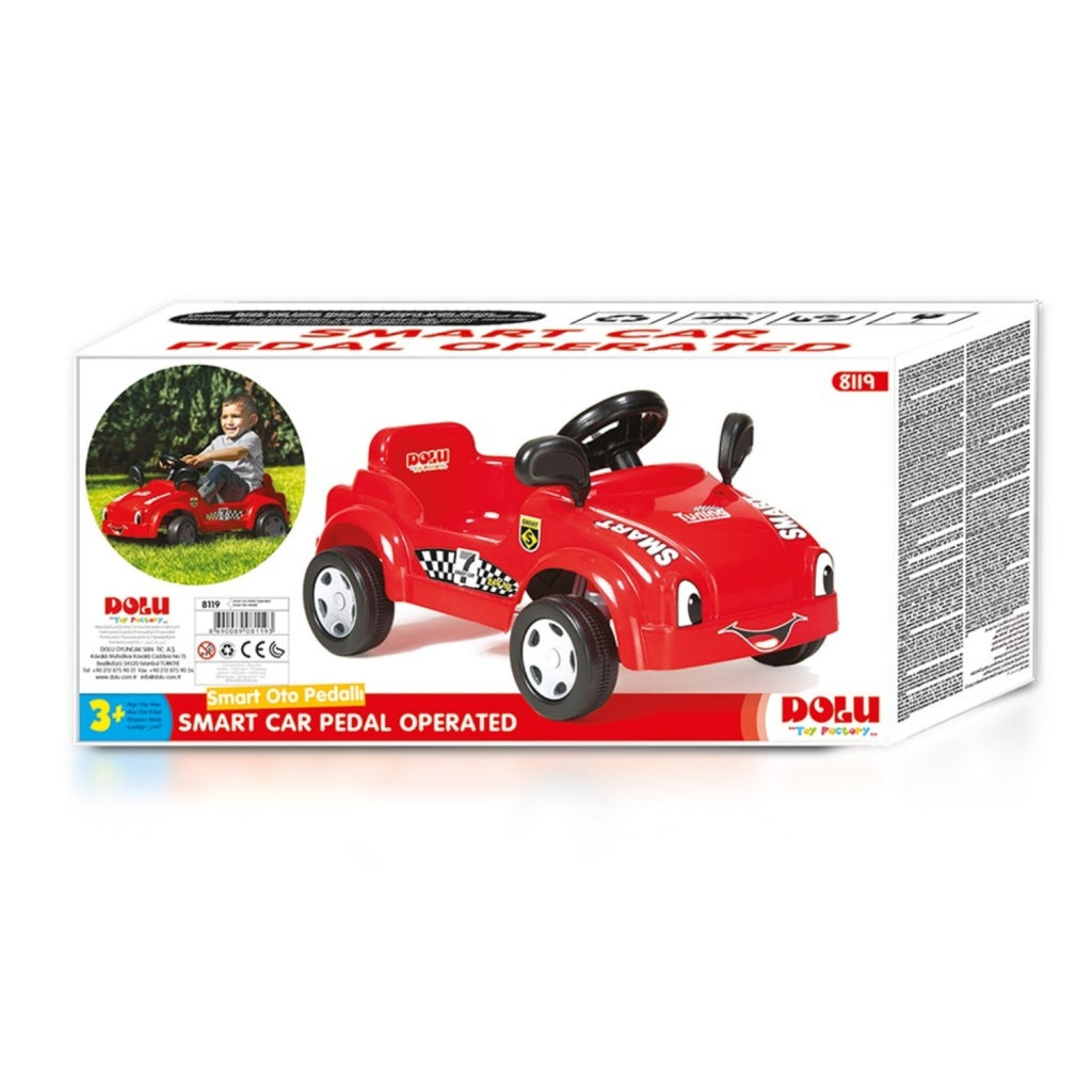 Dolu voiture intelligente à pédales 42x79x49 cm rouge