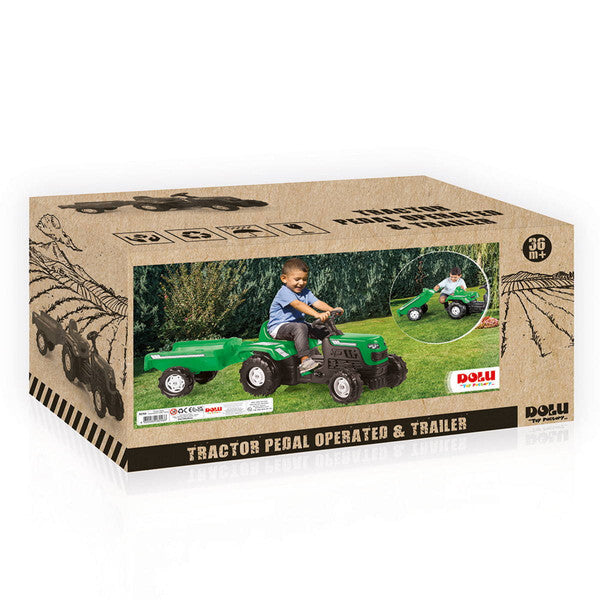 Dolu tracteur ranchero avec remorque vert