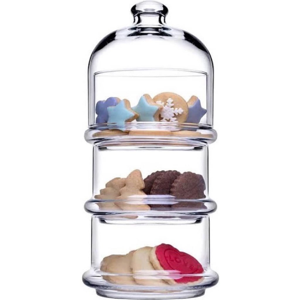 Autres marques pa?abah ccedil;e pot de rangement tour en verre 26x11,8 cm