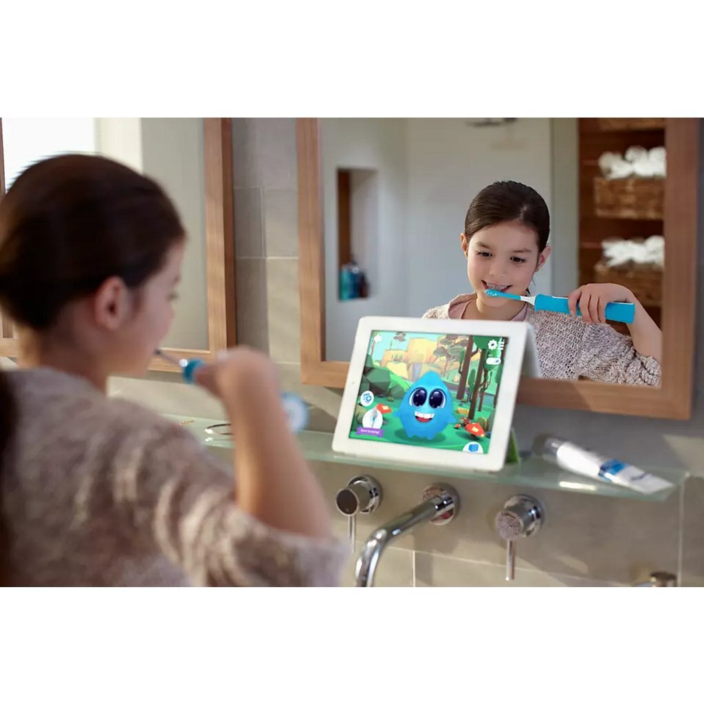 Philips hx6322 04 sonicare pour enfants brosse à dents électrique vert blanc