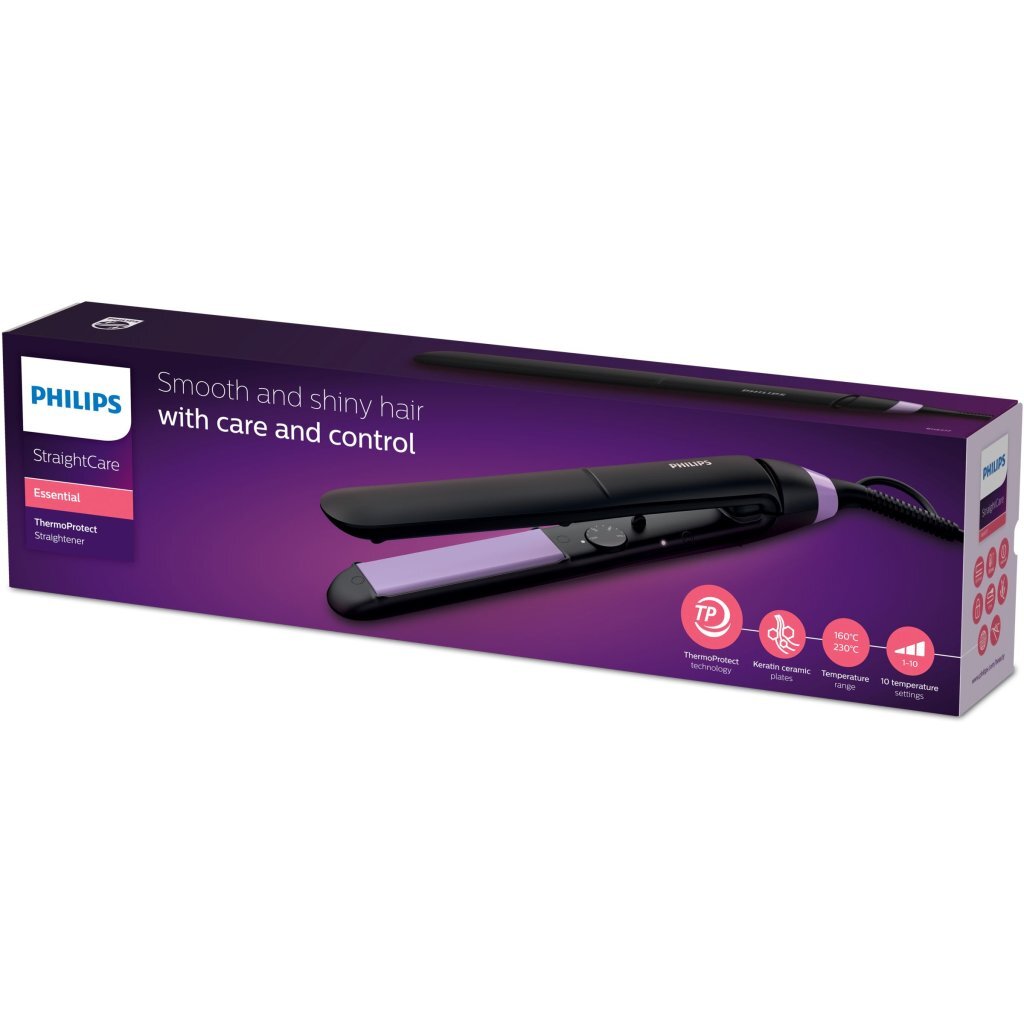 Philips bhs377 00 fer à lisser noir