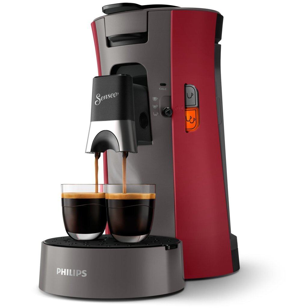 Philips CSA230 90 Machine à café à dosettes Senseo Select rouge gris