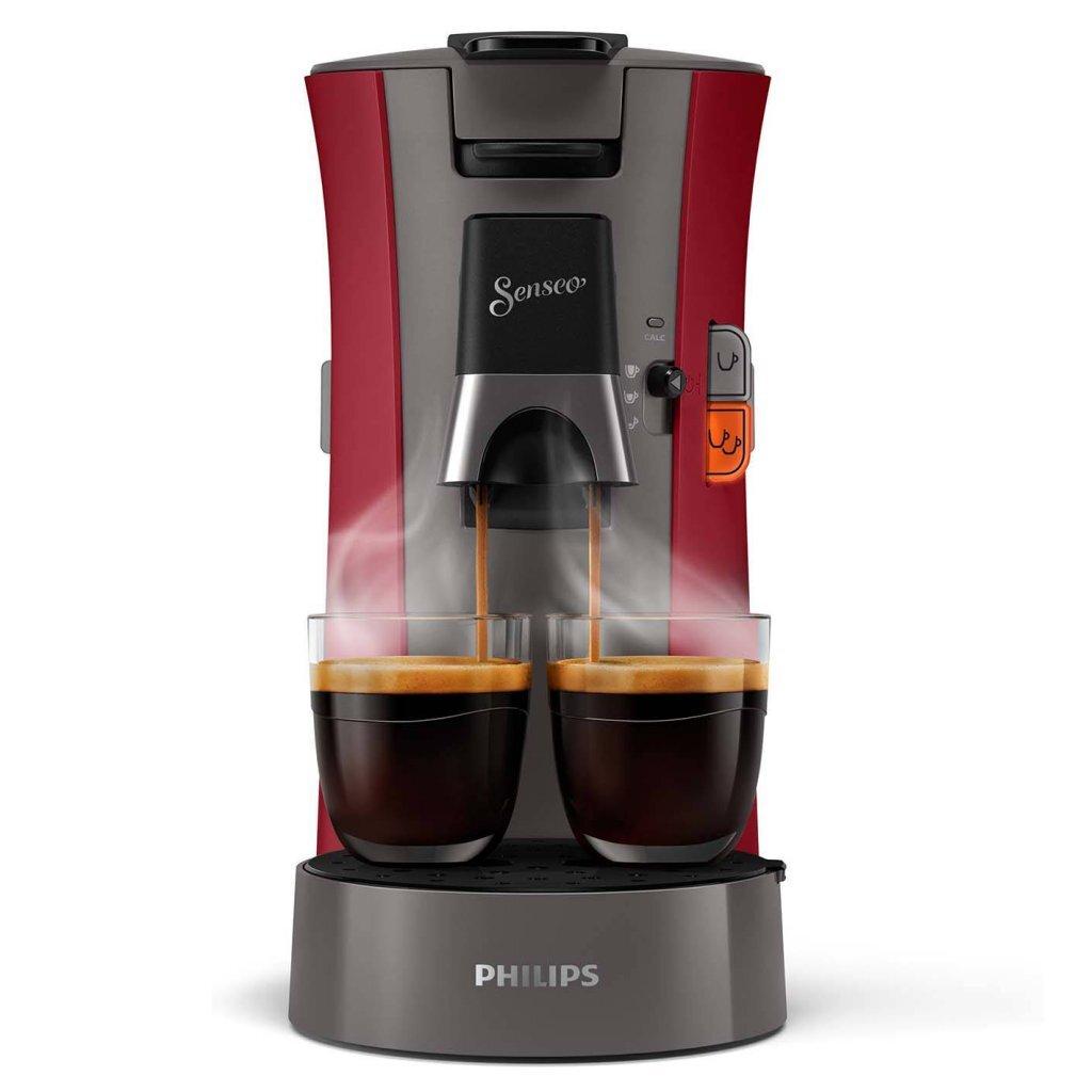 Philips CSA230 90 Machine à café à dosettes Senseo Select rouge gris