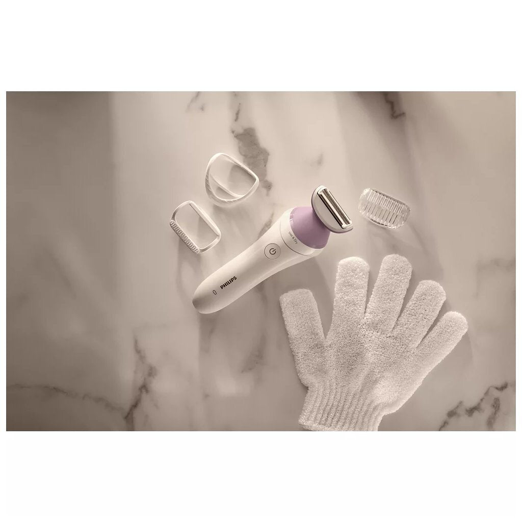 Philips brl136 00 rasoir pour femme série 6000 blanc violet