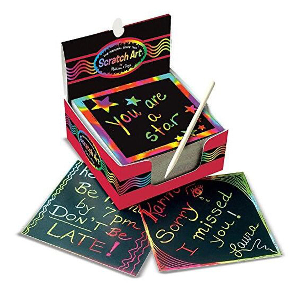 Notes autocollantes Basic Scratch Art, 125 feuilles