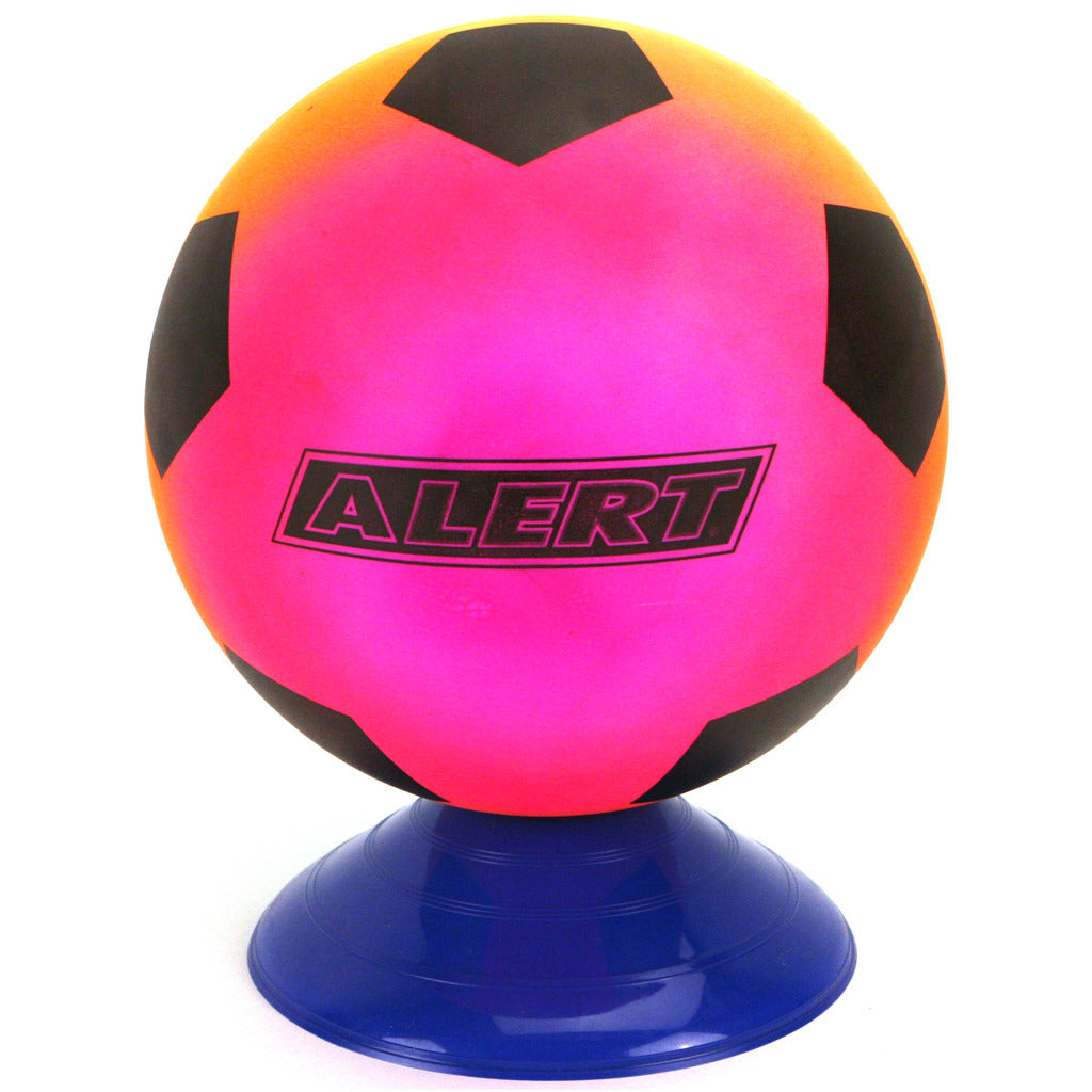 Alert sport mini ballon de football 15 cm PVC arc-en-ciel (3 pièces)