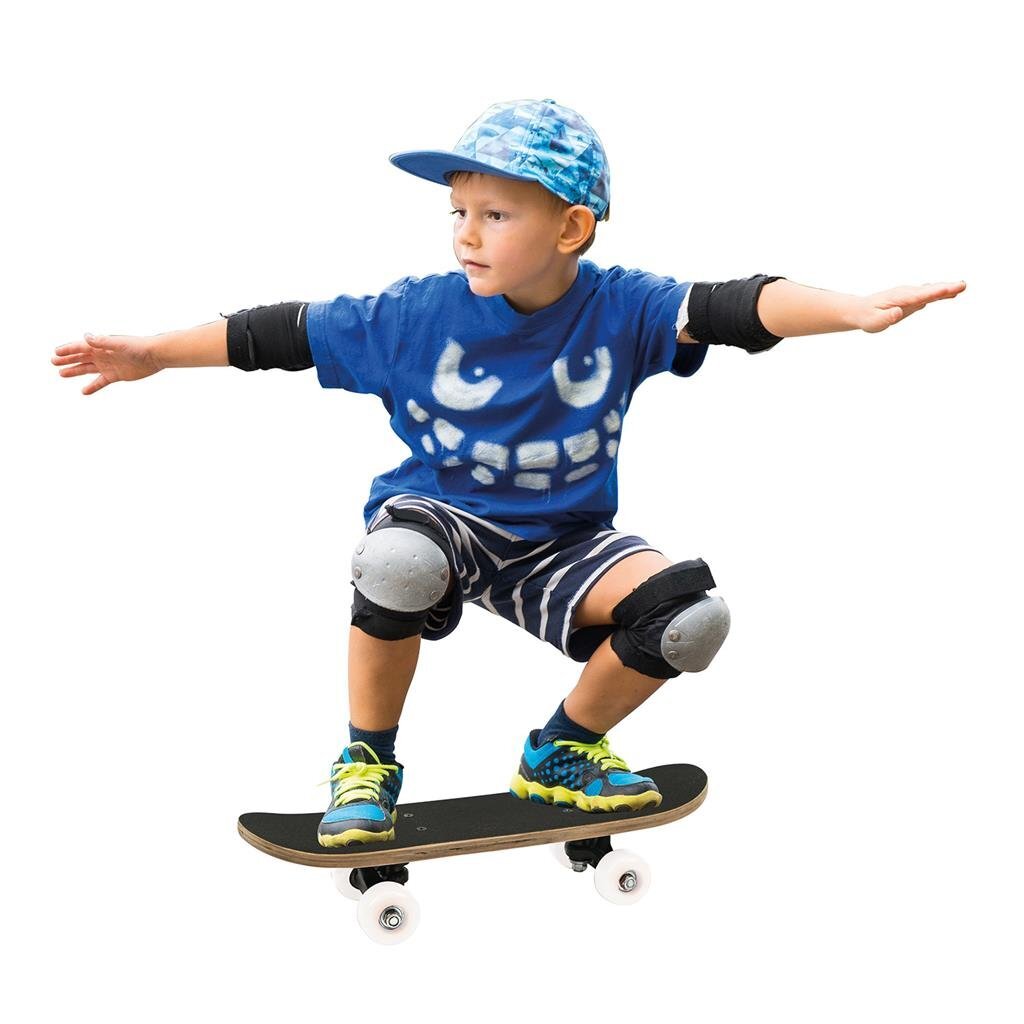 Mini skateboard en bois Basic 43x12 cm