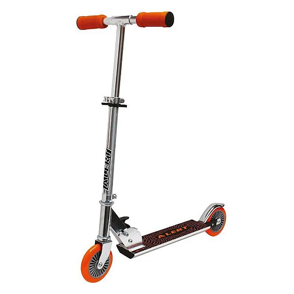 Alerte scooter aluminium chrome orange