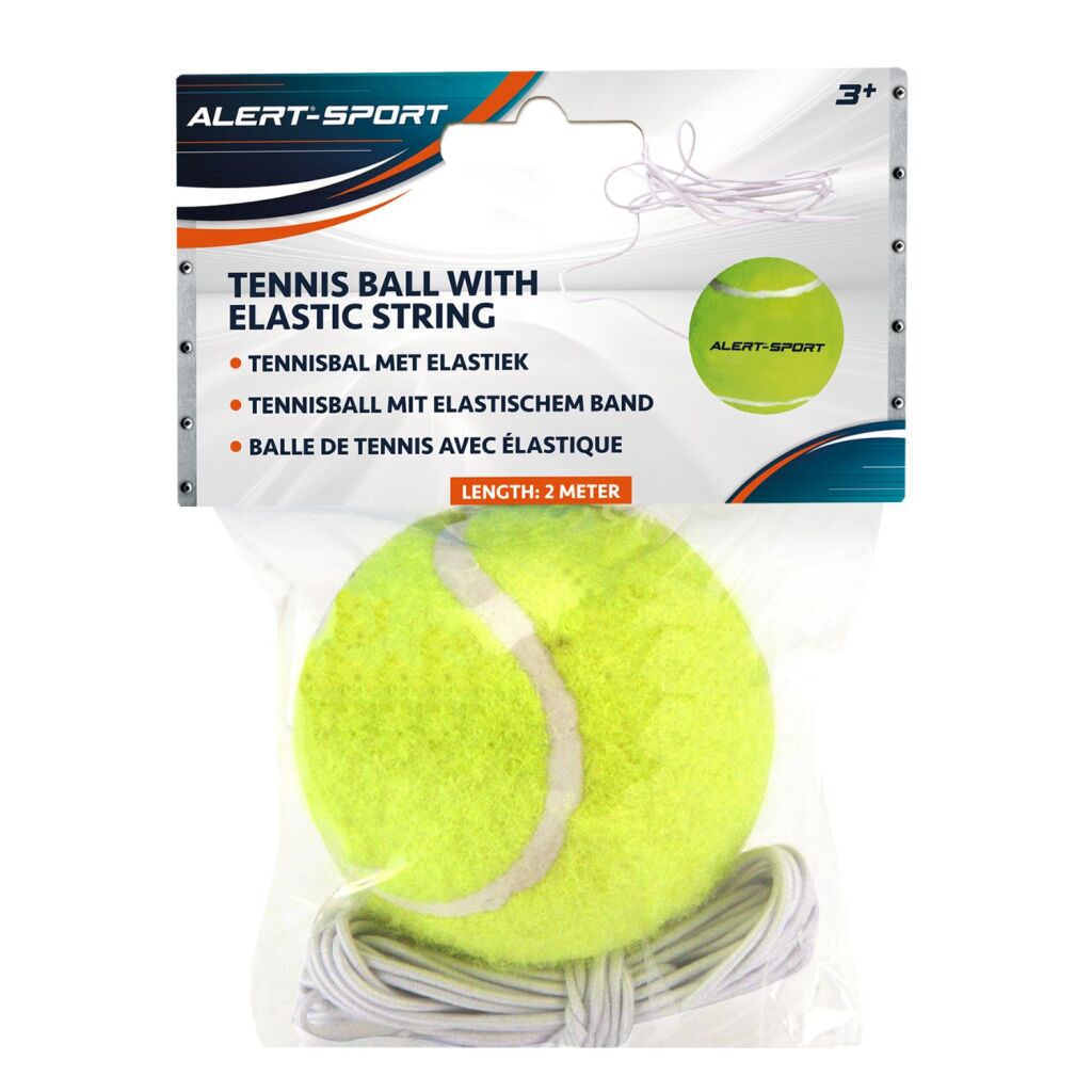 Balle d'entraînement de tennis Alert Sport avec élastique