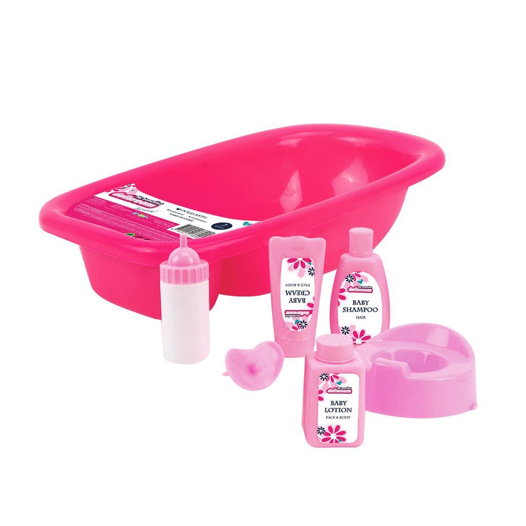 Ma belle chambre de poupées ma belle salle de poupées ensemble de jeu de bain pour poupée 7 pièces