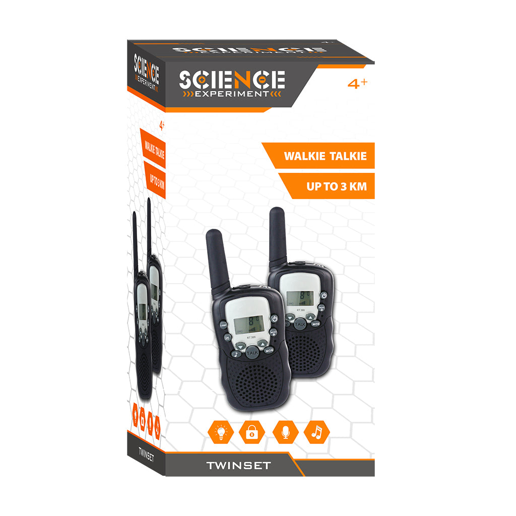 Talkie-walkie scientifique twin set noir 3 km