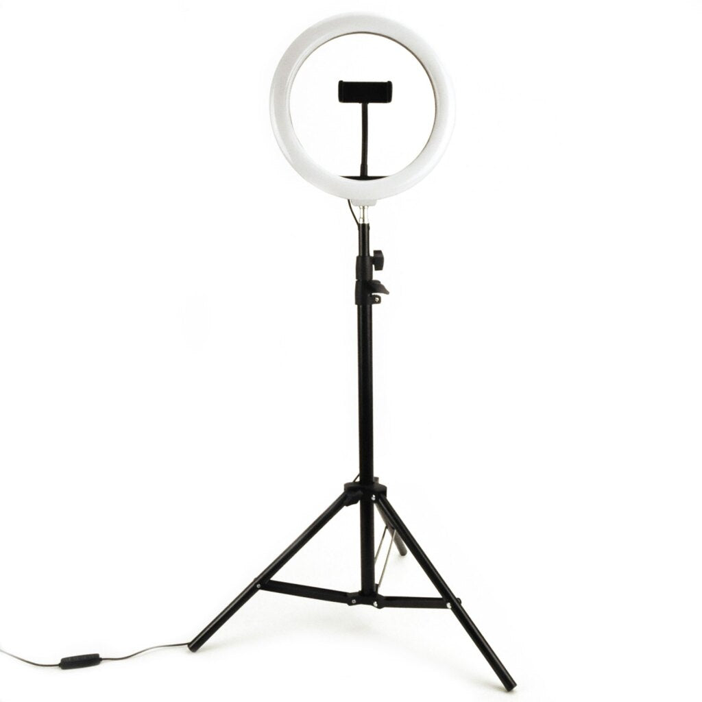 Lampe annulaire Basic Selfie 26 cm avec trépied 210 cm