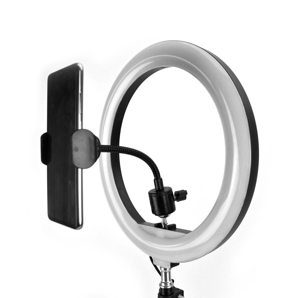 Lampe annulaire Basic Selfie 26 cm avec trépied 210 cm