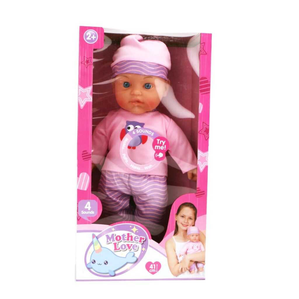 Poupée bébé Basic Mother Love 41 cm + son