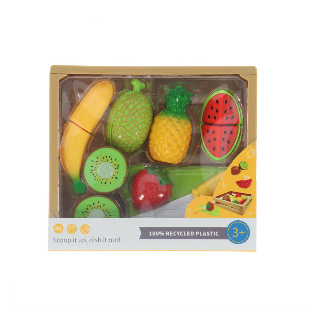 Set de coupe de fruits de base avec Velcro dans une boîte