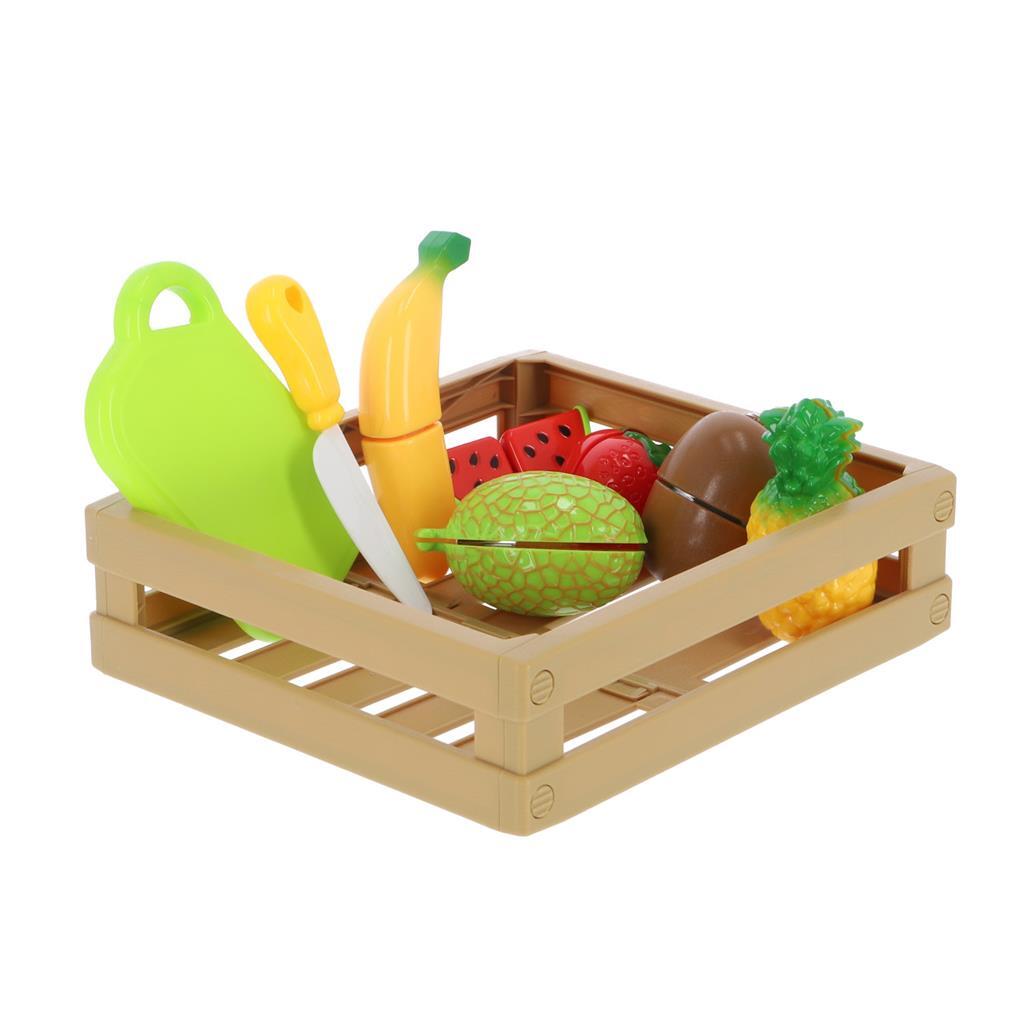 Set de coupe de fruits de base avec Velcro dans une boîte