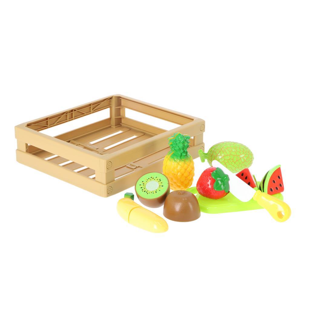 Set de coupe de fruits de base avec Velcro dans une boîte