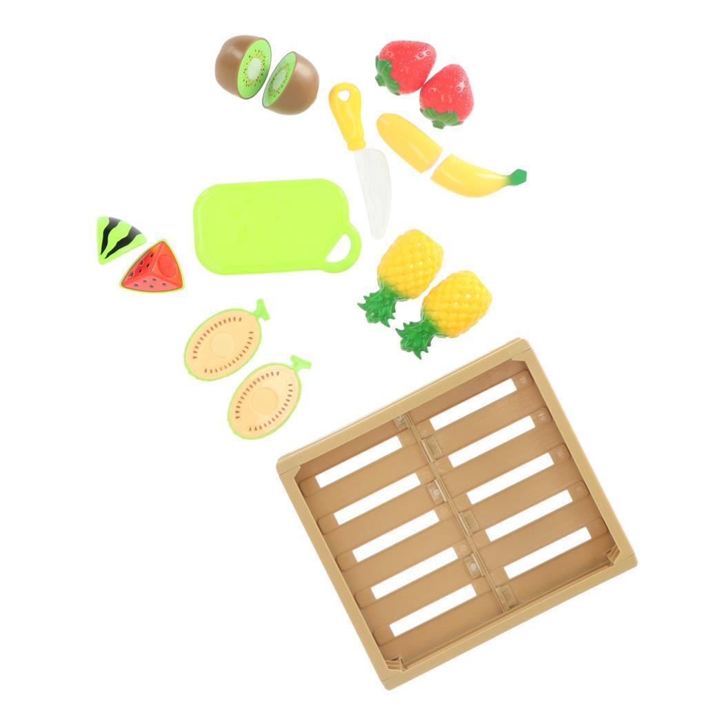 Set de coupe de fruits de base avec Velcro dans une boîte