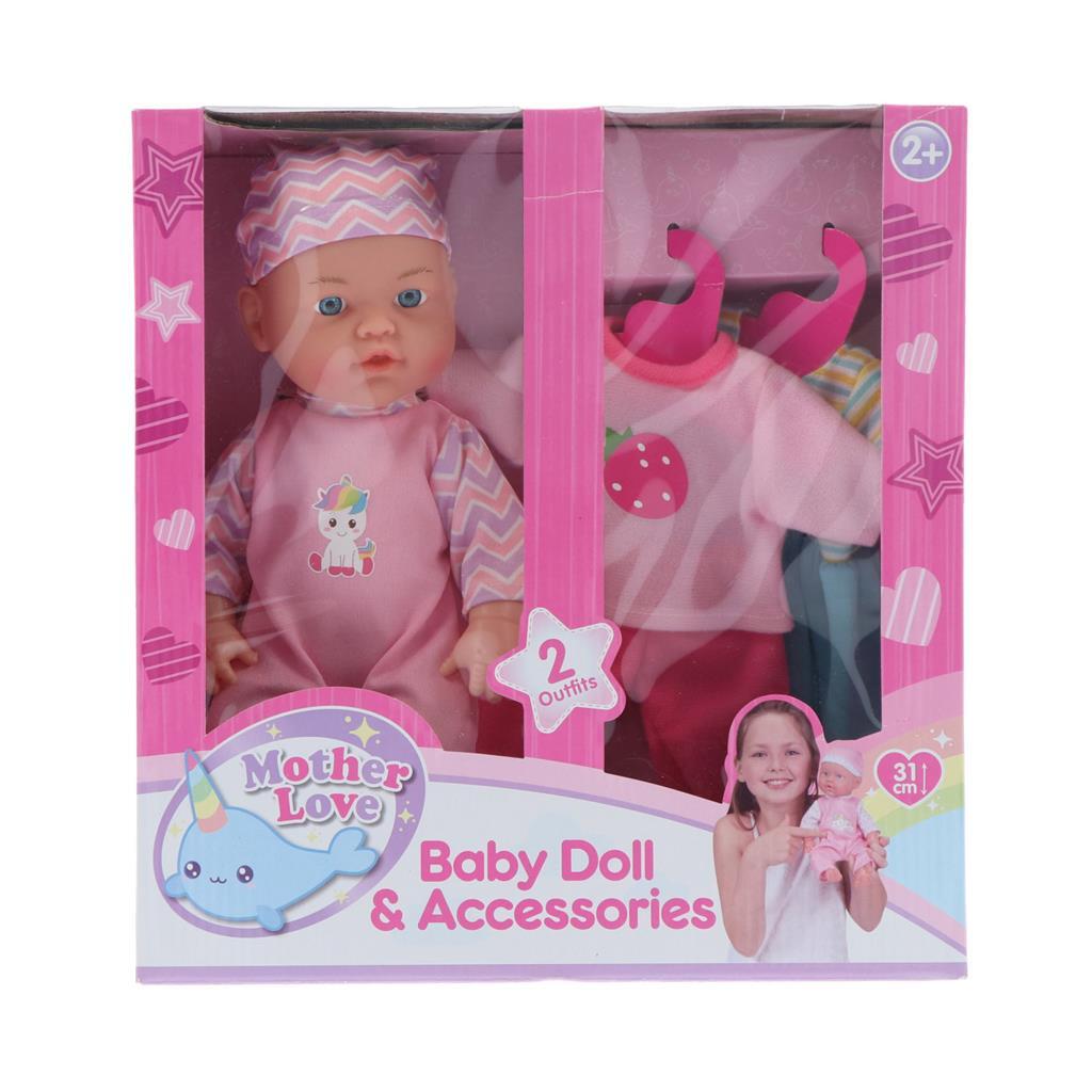 Poupée bébé mère amour basique + accessoires