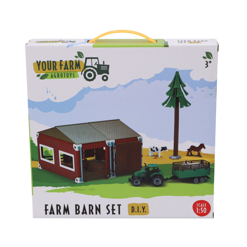 Ferme Agrotoys avec tracteur et animaux échelle 1:50