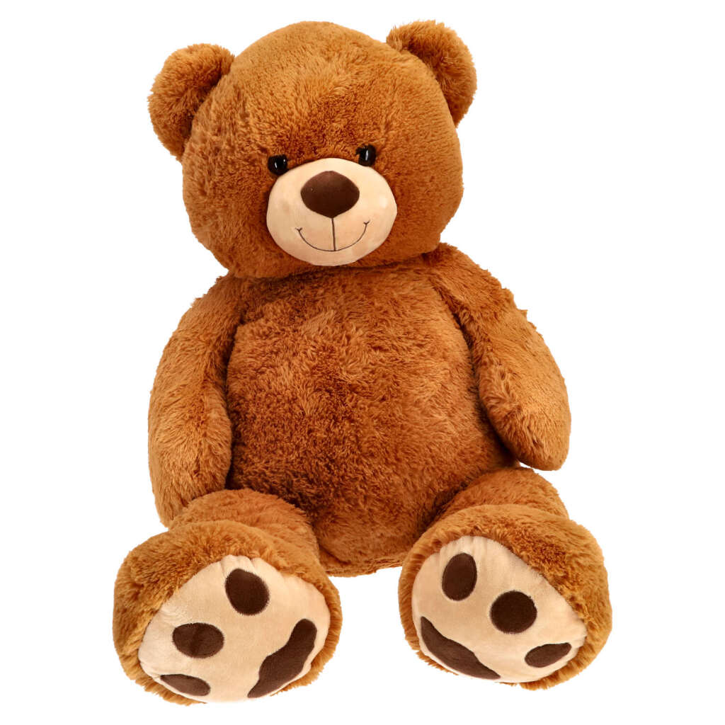Pluchiez peluche ours assis 120 cm