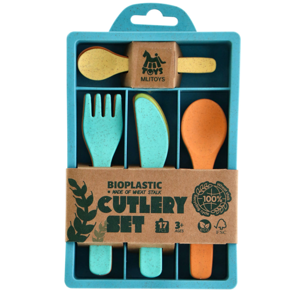 Autres marques mlitoys set de couverts en bioplastique 17 pièces