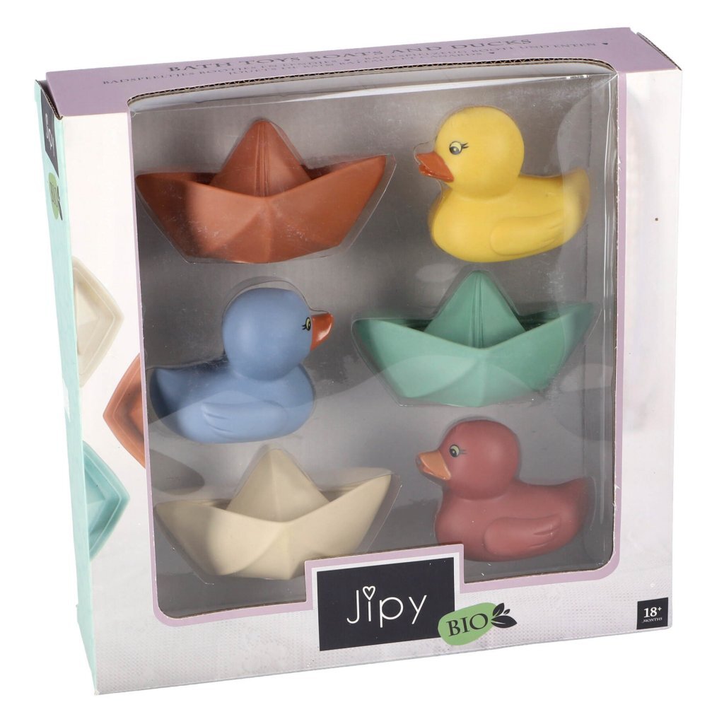 Jipy Jipy Jouets de bain en bioplastique 6 pièces