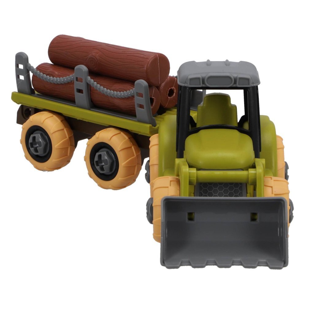 Tracteur sans marque avec remorque