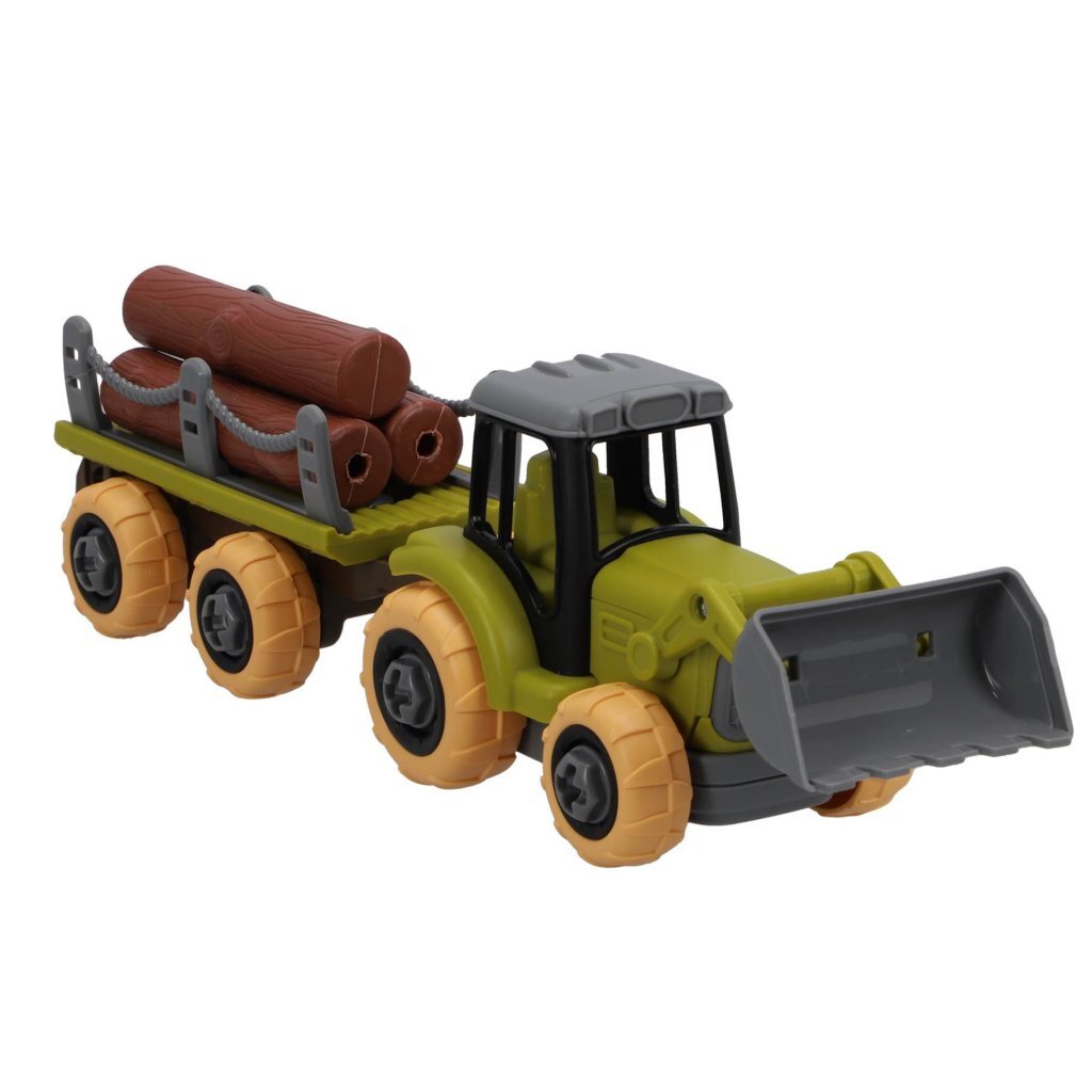 Tracteur sans marque avec remorque