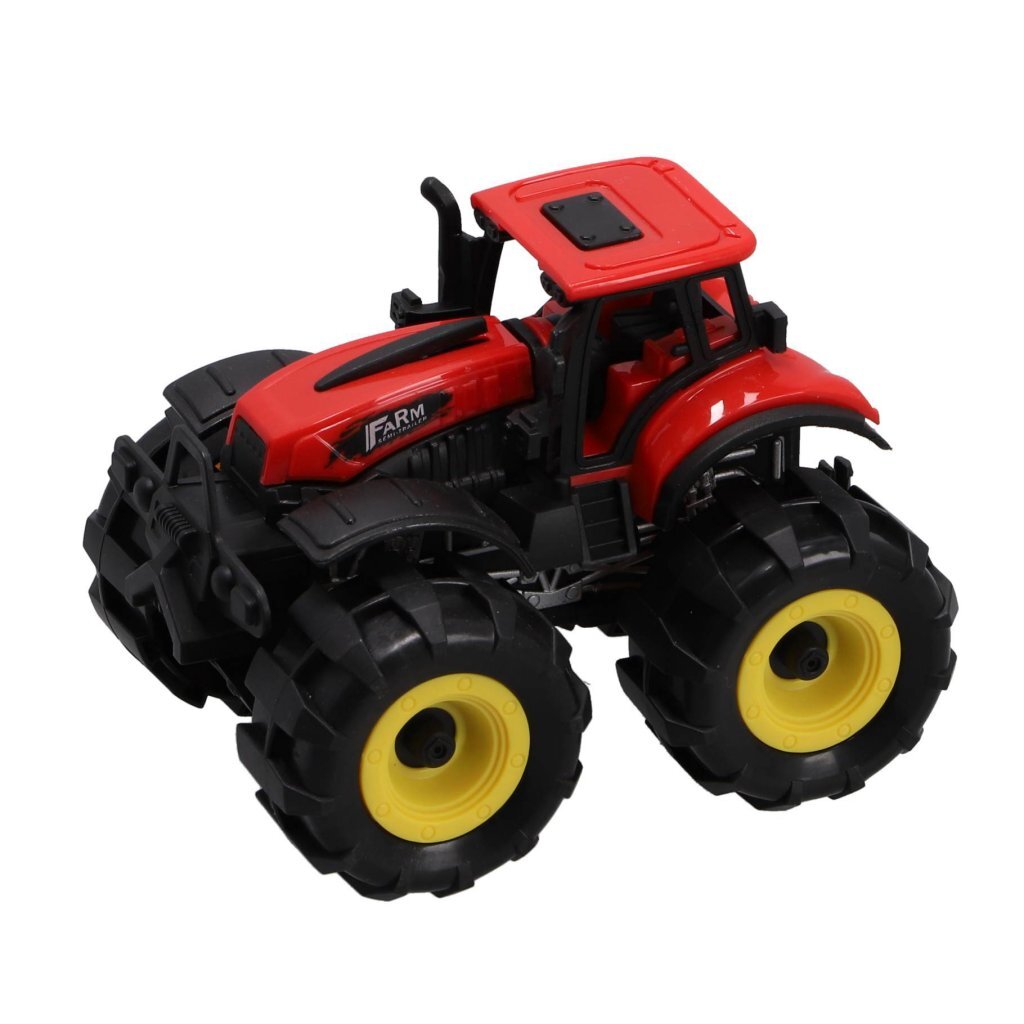 Tracteur autres marques 15 cm + lumineux et sonore rouge noir