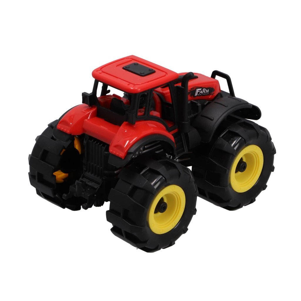 Tracteur autres marques 15 cm + lumineux et sonore rouge noir