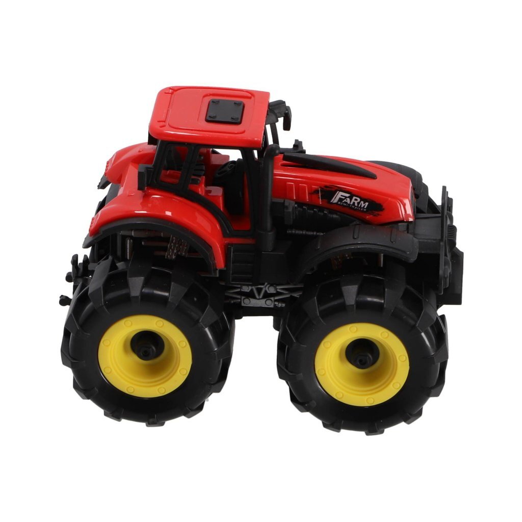 Tracteur autres marques 15 cm + lumineux et sonore rouge noir