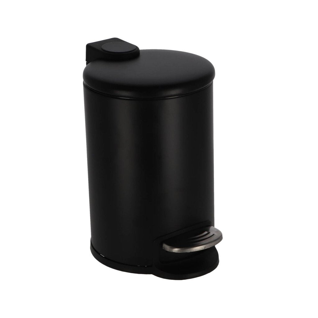 Poubelle à pédale Daily Home 3l noir | 2 pièces