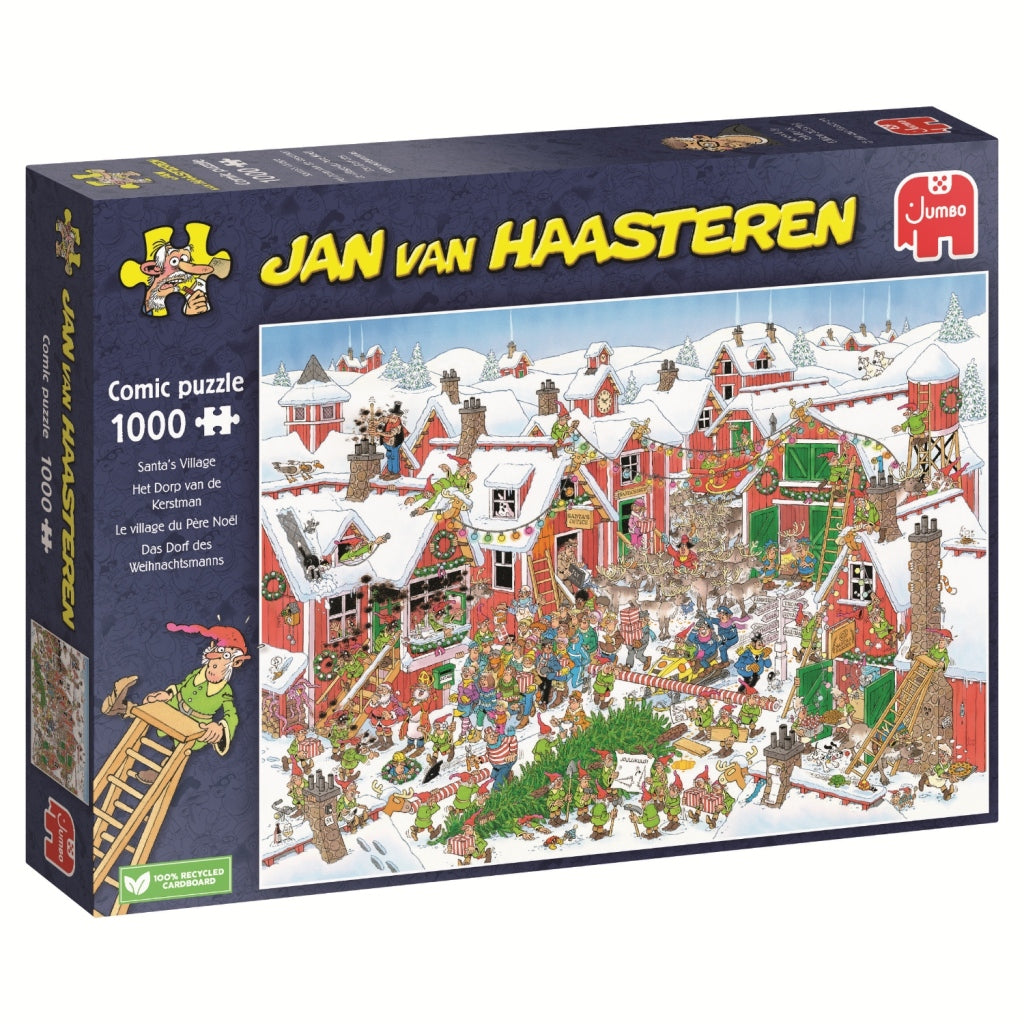 Puzzle Jumbo Jan Van Haasteren Village du Père Noël 1000 pièces